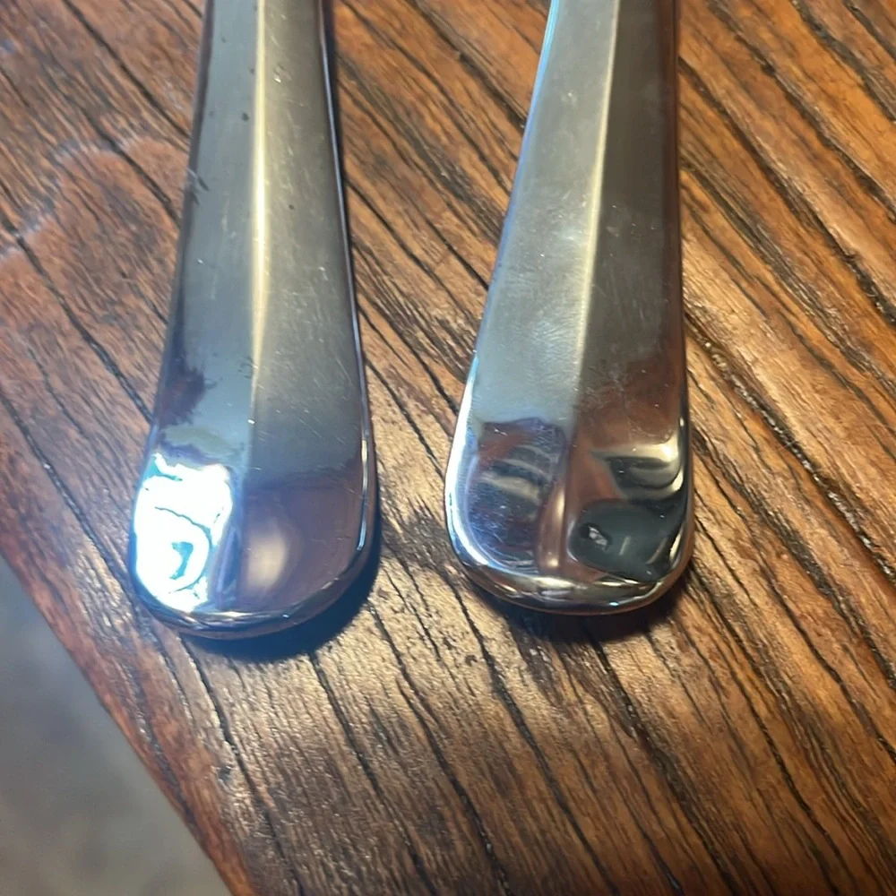 Silver-plated Salad Fork and Spoon Set